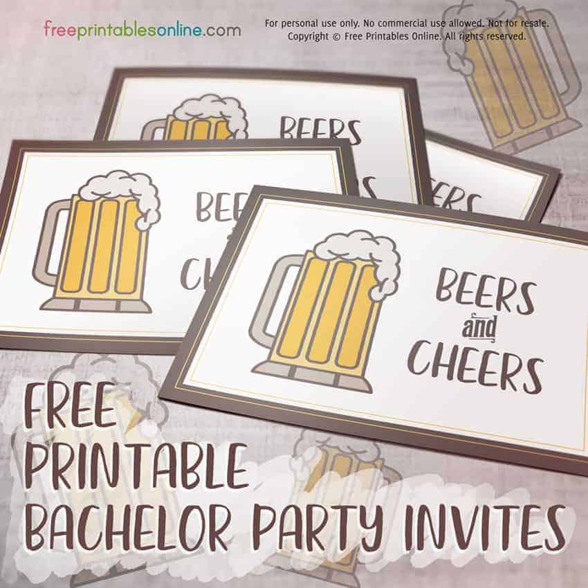 Printable Bachelor Party Invite