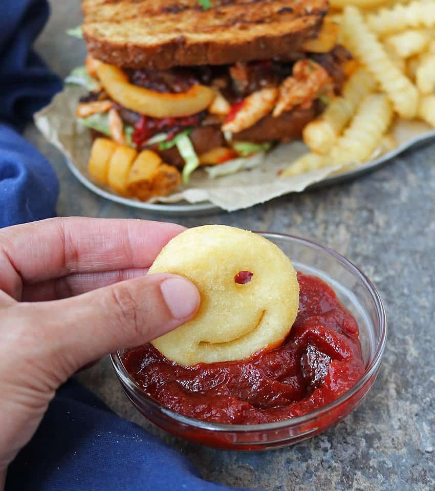 Delicious Spicy Sweet Sauce and Sweet Spicy Chicken Fries Sandwich