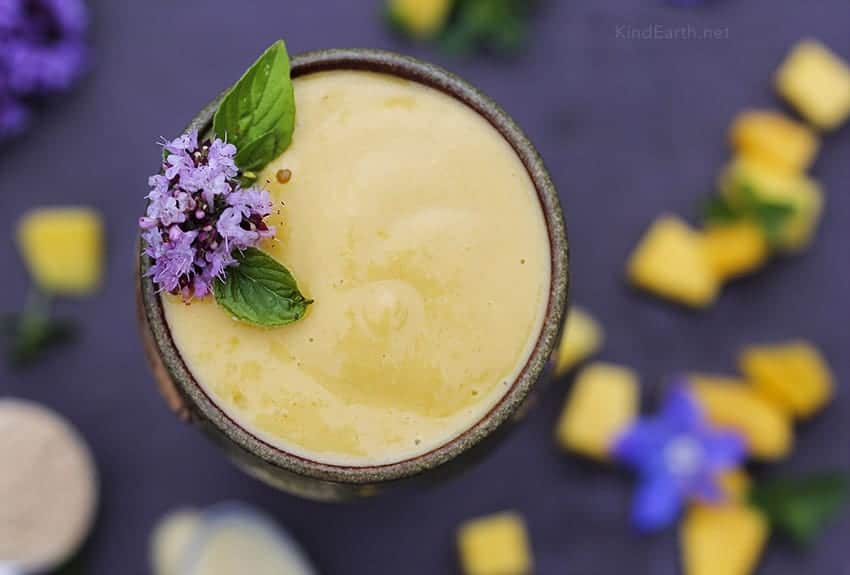 Maca Mango Smoothie For Natural Hormone Balance Kind Earth