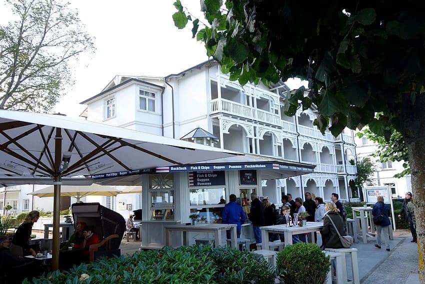 Restaurants an der Strandpromenade in Binz
