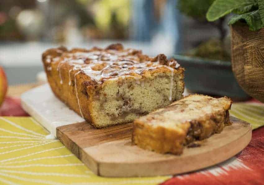 Kim Lange makes Apple Fritter Bread, as seen on Food Network’s The Kitchen, Season 20.