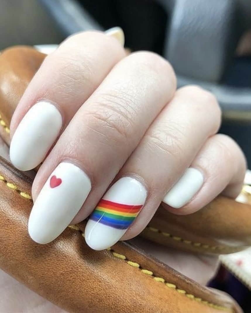 rainbow nail designs