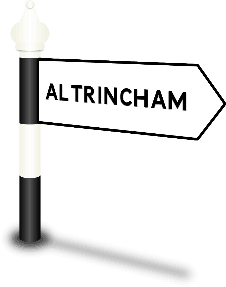 Altrincham Road Sign