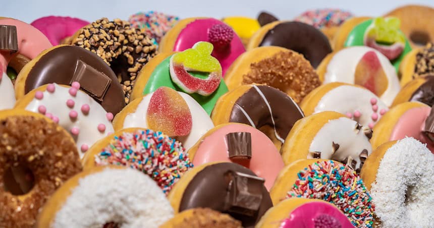 Donuts beim Food Truck Donut Fatory.