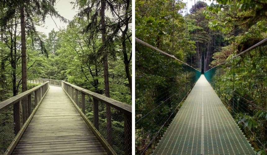 Erkennst du welcher Ort der Bayerische Wald und welcher Costa Rica ist?