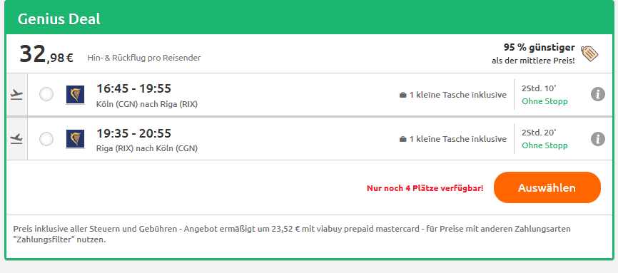 Screenshot Riga Ostsee Städtereisen und Strandurlaub in einem ab 52,98€ Screenshot Riga Ostsee Städtereisen und Strandurlaub in einem ab 52,98€