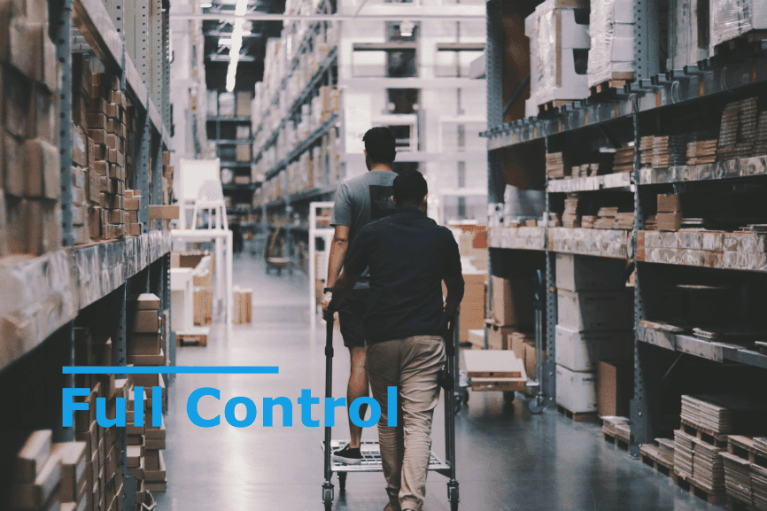Trade counter app control image Warehouse image