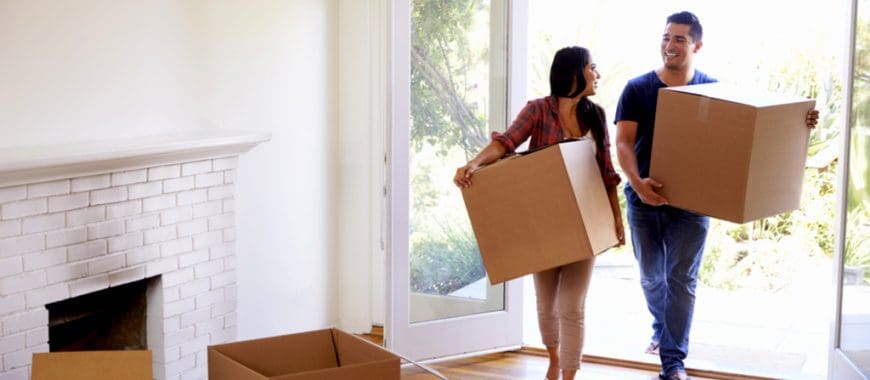 couple moving into new house