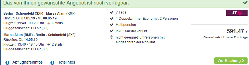 Screenshot Deal Marsa Alam & El Quseir Urlaub ab 296,00€ Screenshot Deal Marsa Alam & El Quseir Urlaub ab 296,00€