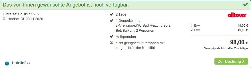 Screenshot Deal für 2 Nächte Henkenhagen Ostsee - Polen Urlaub mit Halbpension ab 24,50€ Screenshot Deal für 2 Nächte Henkenhagen Ostsee - Polen Urlaub mit Halbpension ab 24,50€
