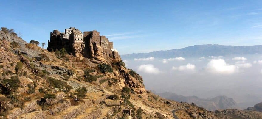 A monastery in the mountains of Yemen