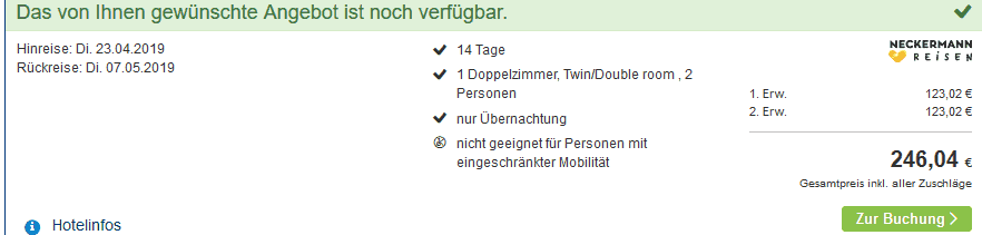 Screenshot Hotel Deal Preis für 2 Reisende 2 Wochen Agadir im April nur 179,00€ Marokko Reisen Screenshot Hotel Deal Preis für 2 Reisende 2 Wochen Agadir im April nur 179,00€ Marokko Reisen