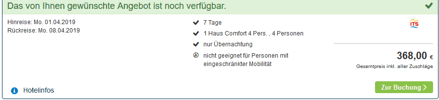 Screenshot Deal Center Parcs Sandur ab 92,00€ die Woche Günstig in Emmen Screenshot Deal Center Parcs Sandur ab 92,00€ die Woche Günstig in Emmen