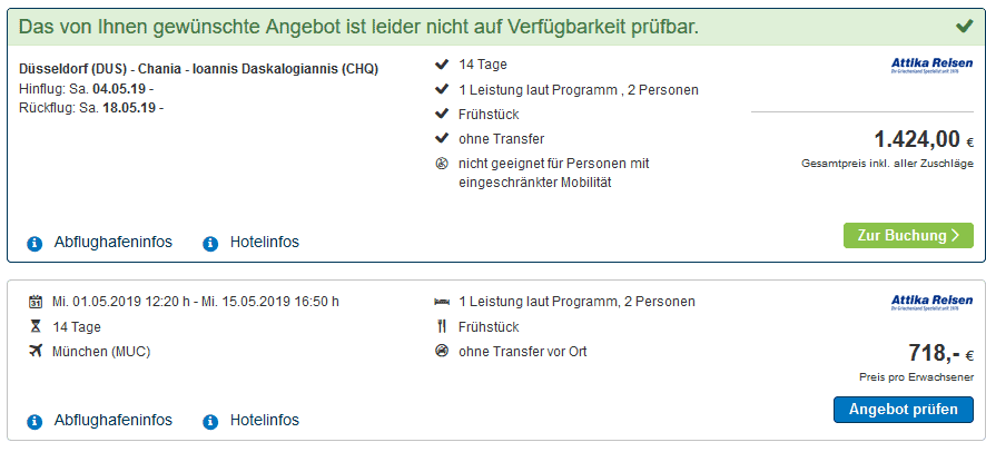 Screenshot Rundreisen Deal für die Insel in Griechenland Screenshot Rundreisen Deal für die Insel in Griechenland