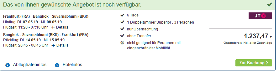 Screenshot Deal Ferienreise mit Baby nach Thailand ab 412,49€ p.P Screenshot Deal Ferienreise mit Baby nach Thailand ab 412,49€ p.P