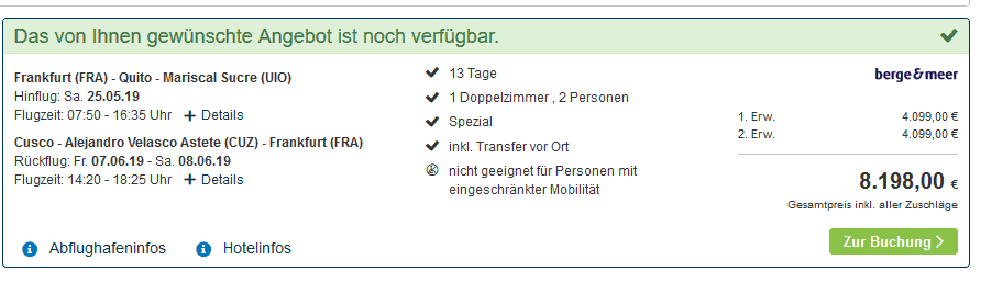 Screenshot Rundreise Deal - Fahrt mit der Teufelnase Ecuador