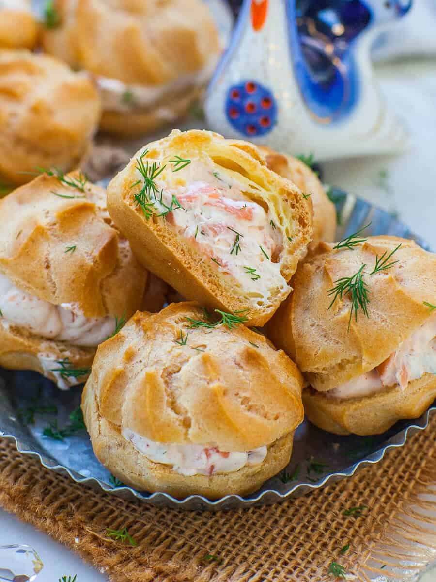 Smoked Salmon Puffs Video Tatyanas Everyday Food