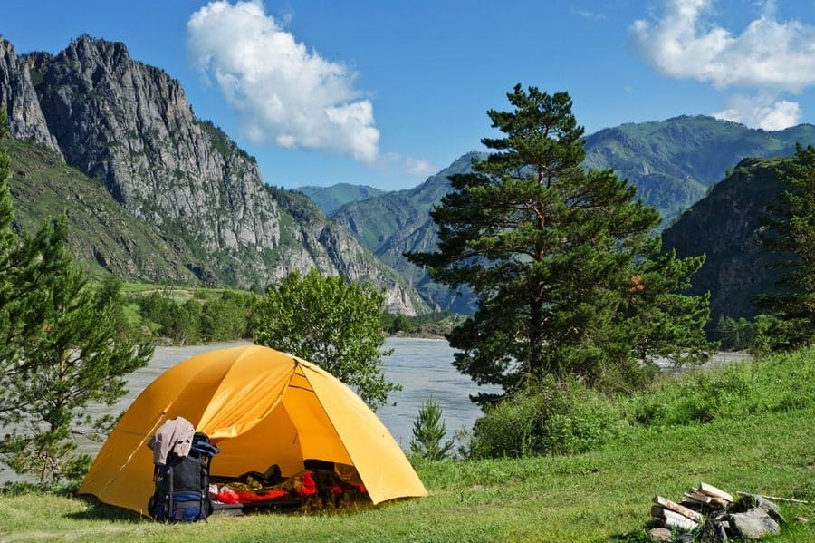 Get a little out there decal//sticker camping Eureka
