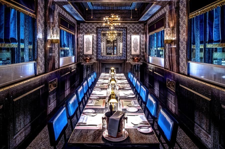Bob Bob Ricard dinner table