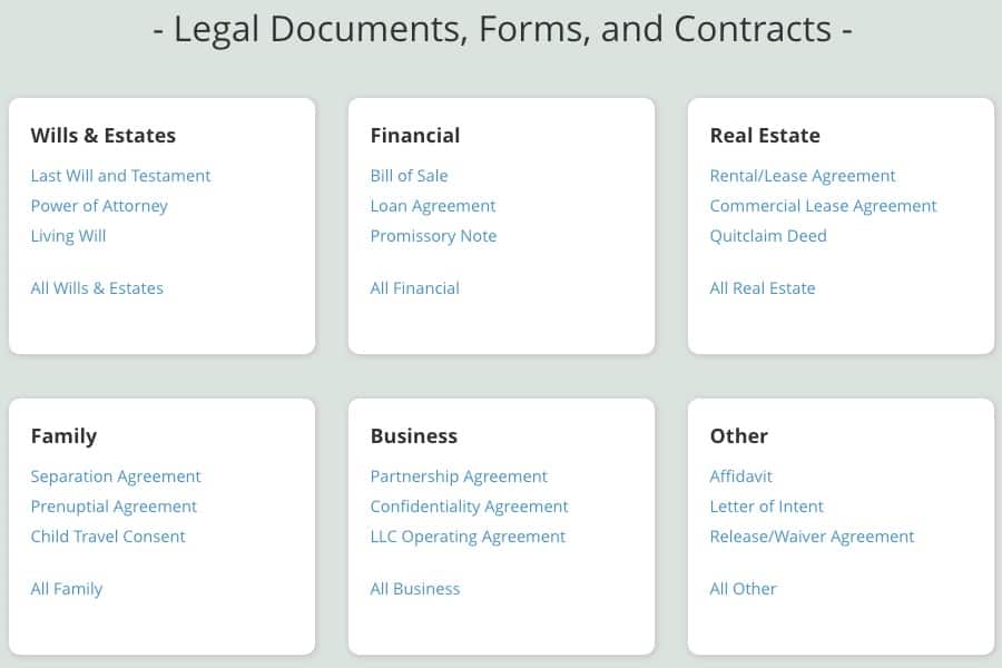 legal documents online legal documents online