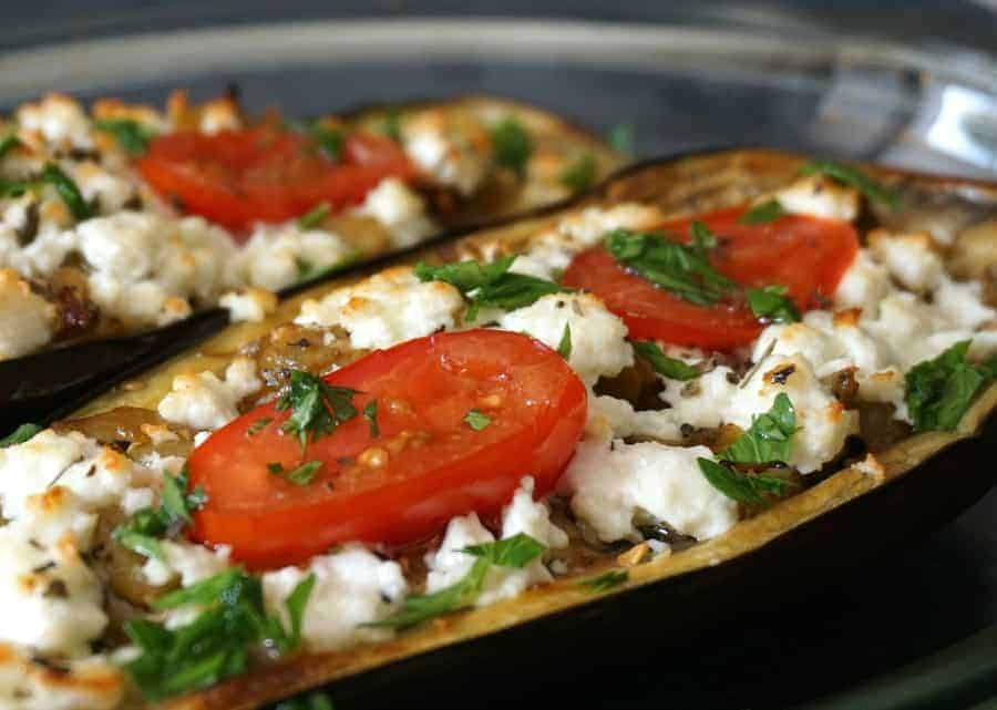 Roasted Eggplant With Tomato And Feta It promotes longevity and low rates of disease and the best part is that mediterranean food tastes delicious and provides the opportunity for people who are trying to. roasted eggplant with tomato and feta