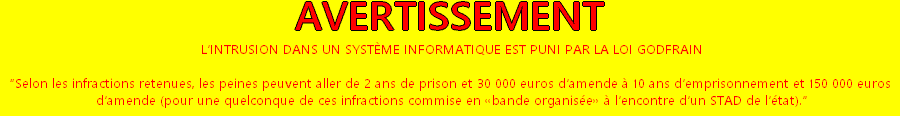 avertissement légal