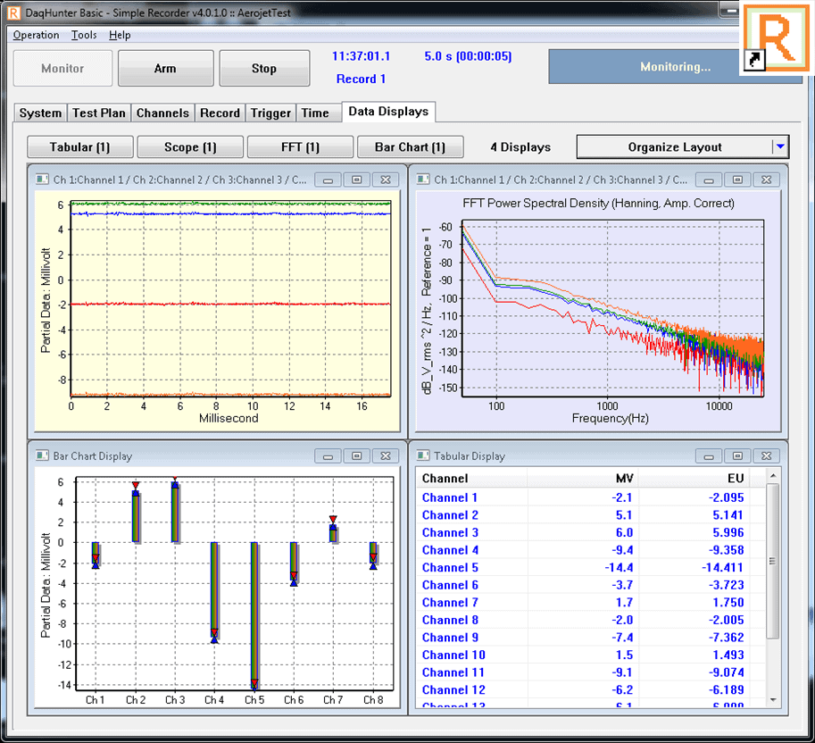 Daqscribe DaqHunter Software Suite - Simple Recorder