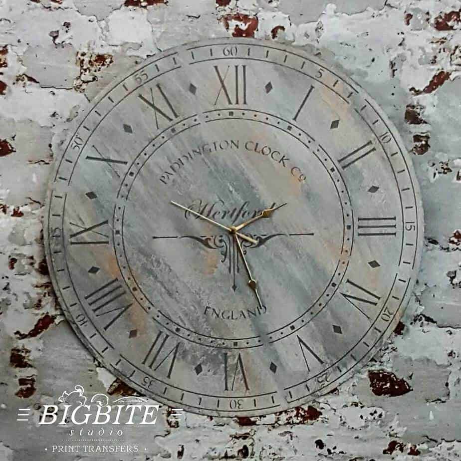 Customers' Subbmissions 02 - Paddington Clock Face - stencil on the wall