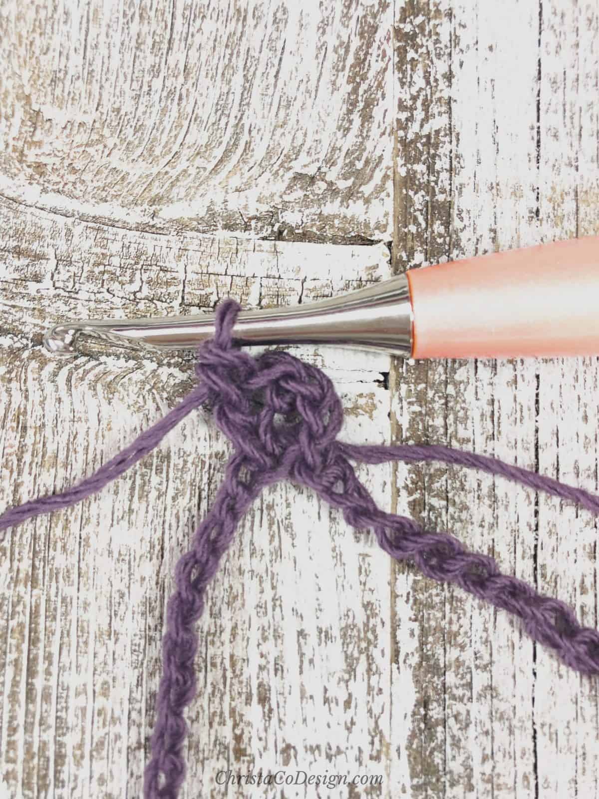 easy crochet lace picture of v stitch tutorial cowl