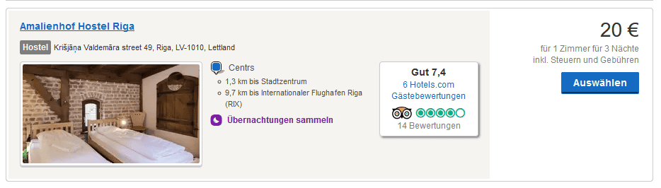 Hostels ab 20,00€ eine Wohnung schon ab 59,00€ Hostels ab 20,00€ eine Wohnung schon ab 59,00€