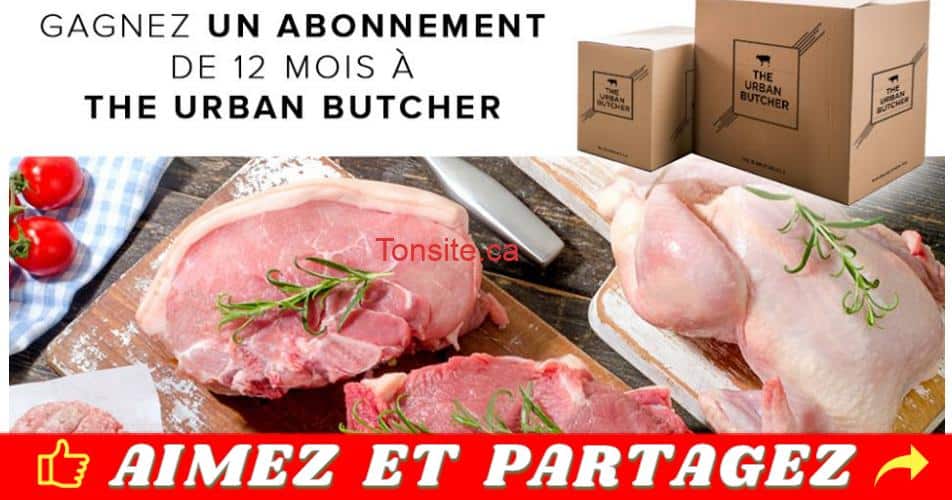Gagnez 1 an de viande livrée à domicile par The Urban Butcher! urban butcher concours - Gagnez 1 an de viande livrée à domicile par The Urban Butcher!