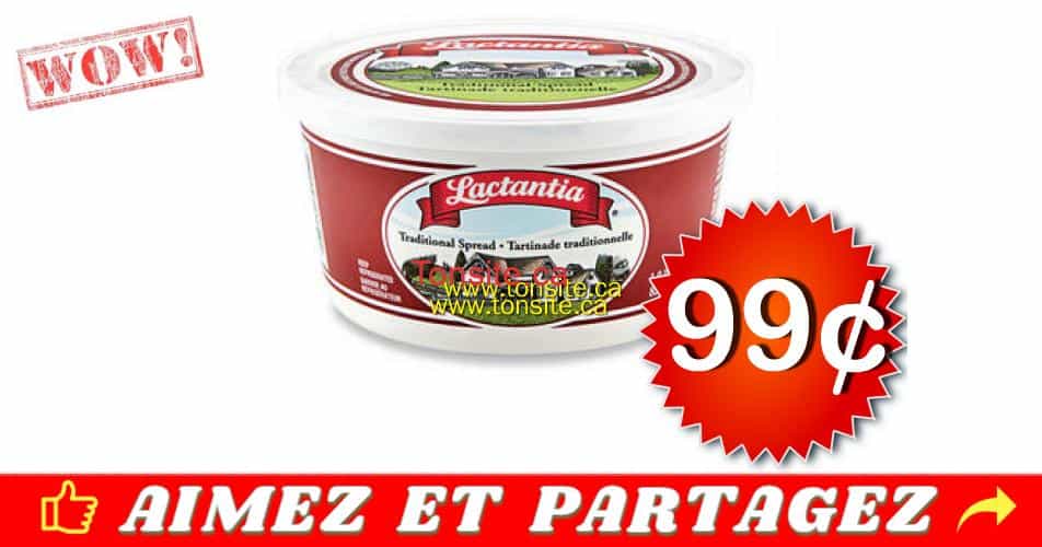 Tartinade Lactantia à 99¢ au lieu de 2.49$ lactantia 99 off - Tartinade Lactantia à 99¢ au lieu de 2.49$