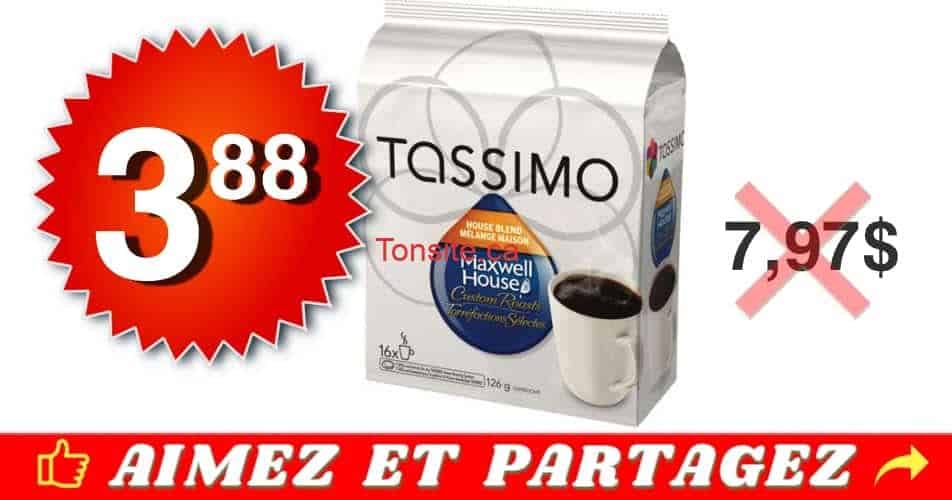 Café en portions individuelles Tassimo à 3.88$ au lieu de 7,97$ tassimo 388 797 - Café en portions individuelles Tassimo à 3.88$ au lieu de 7,97$