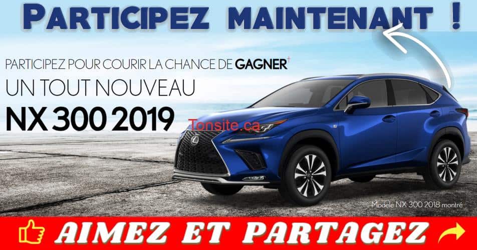 Participez et gagnez un tout nouveau Lexus NX 300 F SPORT Série 1 2019 lexus 2019 concours - Participez et gagnez un tout nouveau Lexus NX 300 F SPORT Série 1 2019
