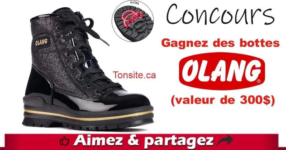 Concours Bel Âge: Gagnez des bottes Olang (valeur de 300$) olang concours - Concours Bel Âge: Gagnez des bottes Olang (valeur de 300$)