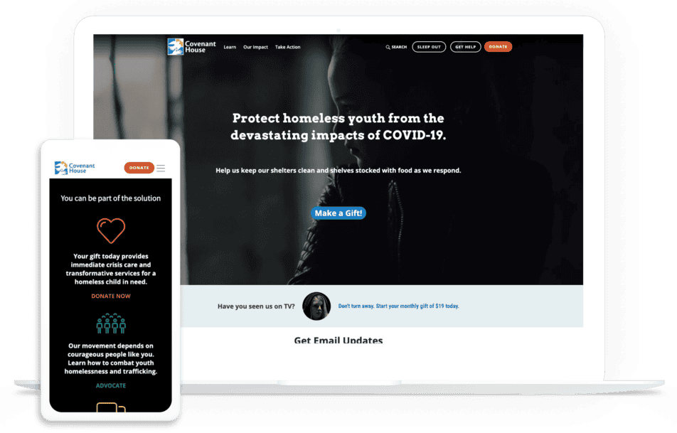 Covenant House home page