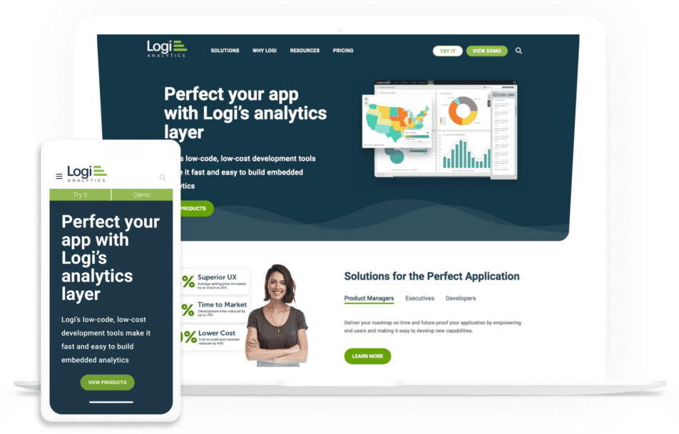 Logi Analytics Homepage