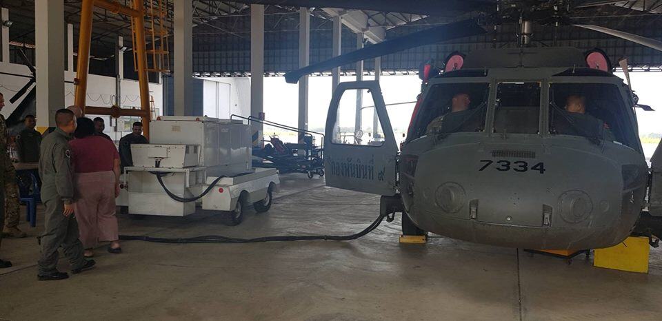 ทีมบิน Black Hawk ฝึกคอบร้าโกล