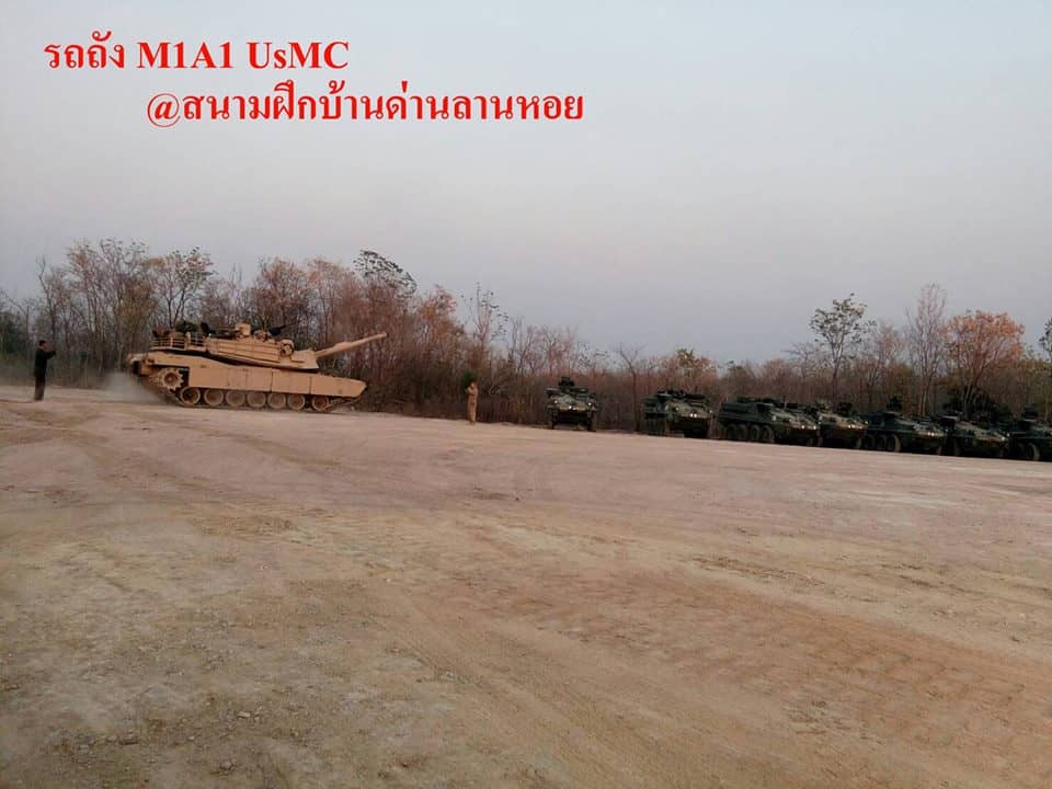 รถถังหลัก M1A1 ABRAMS สีทะเลทราย