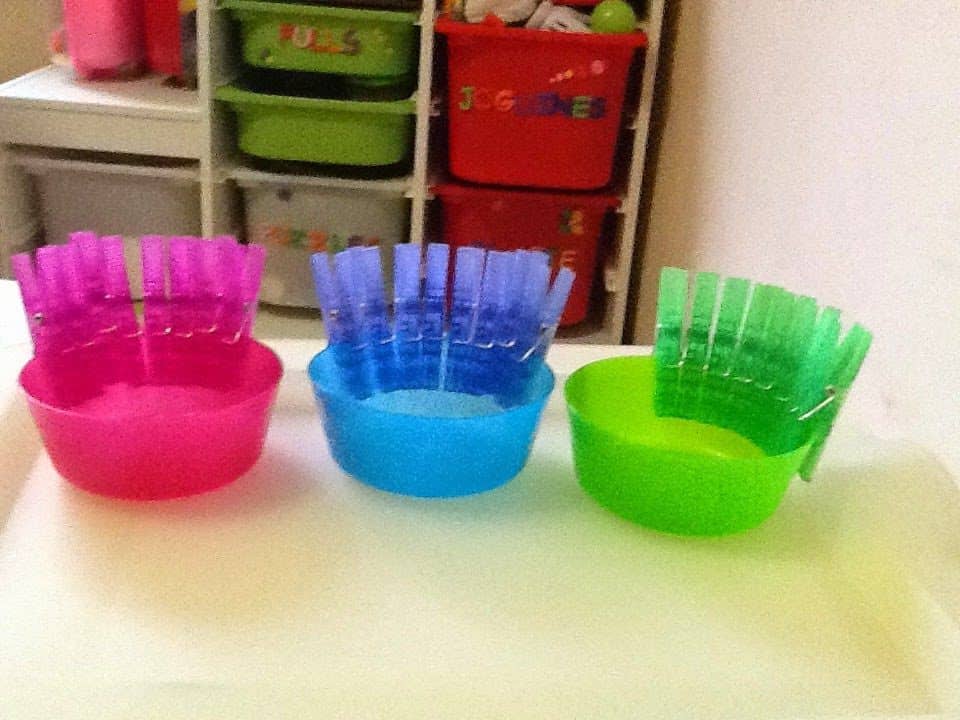 juegos con pinzas de colgar la ropa