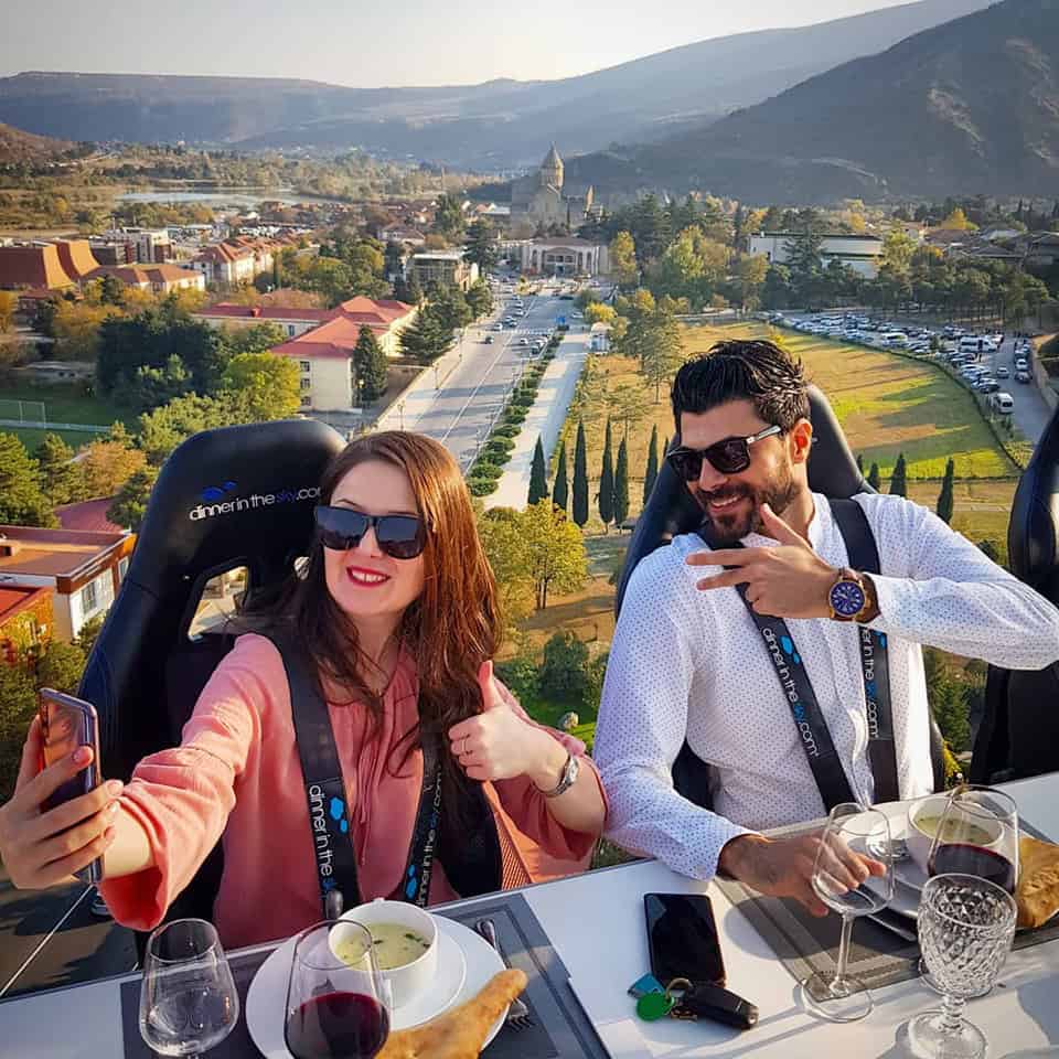 dinner in the sky in Mtskheta