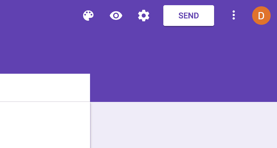 Screenshot of how to send a Google Form to your own email.