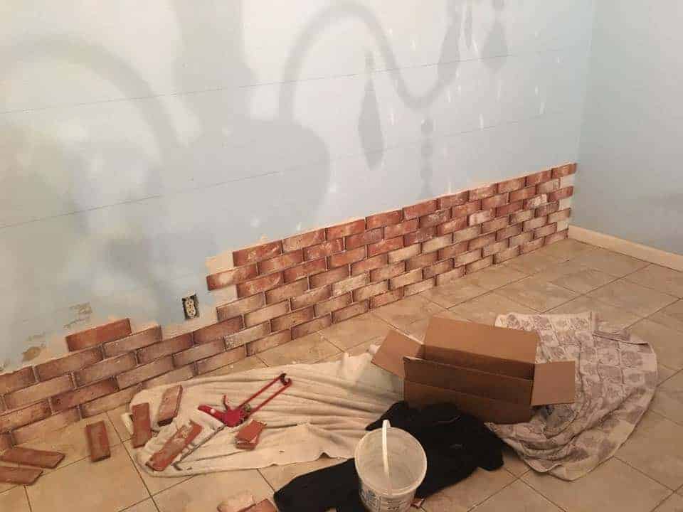 Brick Accent Wall Stunning Diy Results Made Simple Crafty