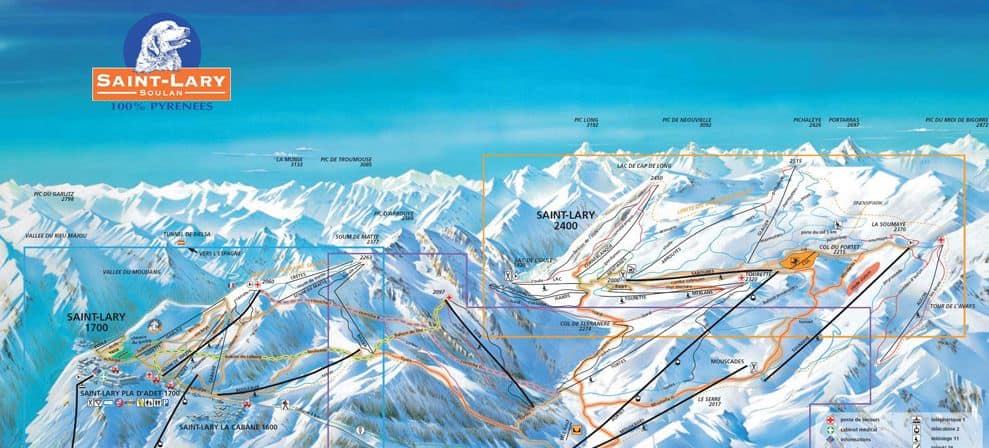 Track map in Saint-Lary