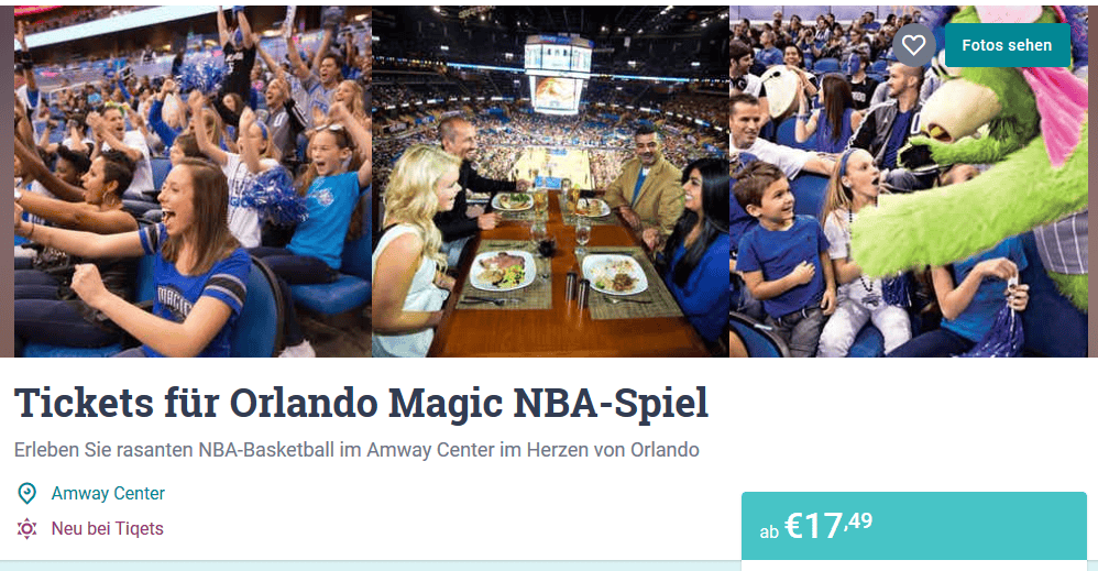 Städtereise nach Orlando ab 579,00€ - NBA Spiel Orlando Ticket ab 17,49€ 3 Städtereise nach Orlando ab 579,00€ - NBA Spiel Orlando Ticket ab 17,49€ 1
