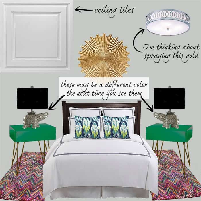 Week 2 of the One Room Challenge is here, and I've laid out the design plan for our guest bedroom makeover. Check out the plan, and follow along to see if we can get this room finished in just 6 weeks!