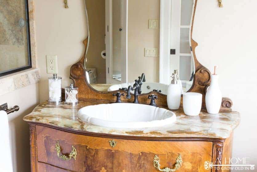 Have you turned a chest of drawers into a bathroom vanity and don't know how to organize everything? Check out all of the bathroom drawers ideas here!