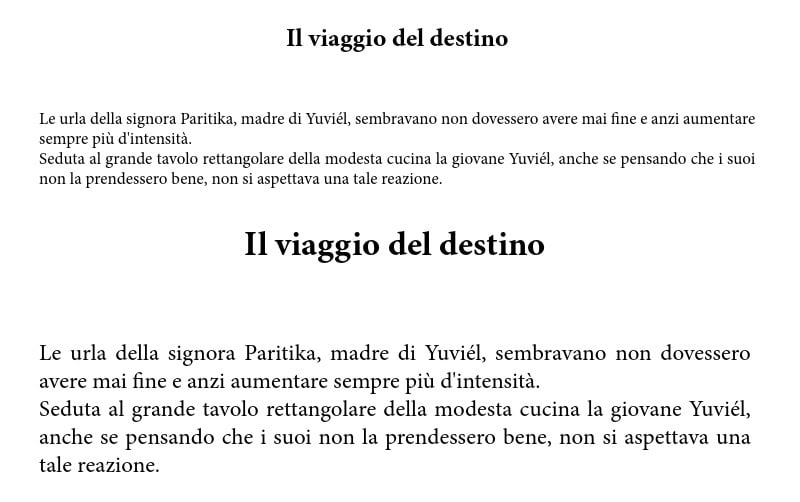 Esempio di testo reflowable