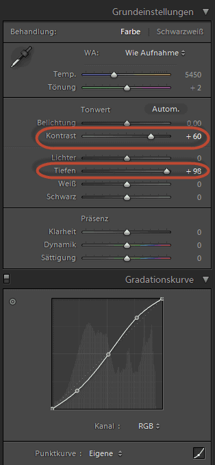 Die 3 Einstellungen in der Übersicht