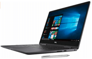 image of side view of Dell Inspiron laptop